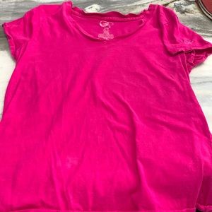 Distressed OP V neck Tee